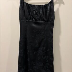 Elegant Black Floral Dress